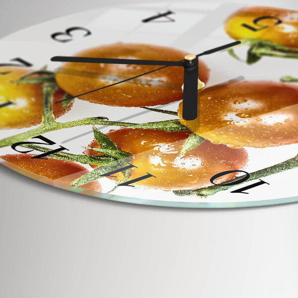 Wanduhr rund Tomaten
