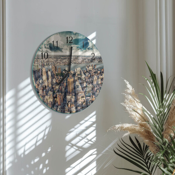 Wanduhr rund New York