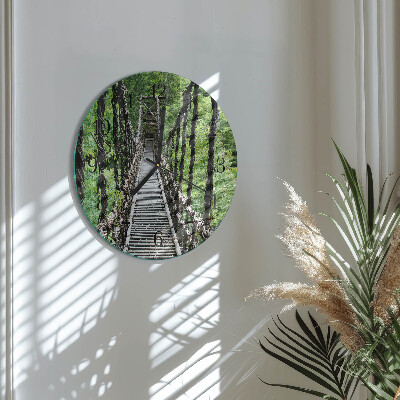 Wanduhr rund Hängebrücke