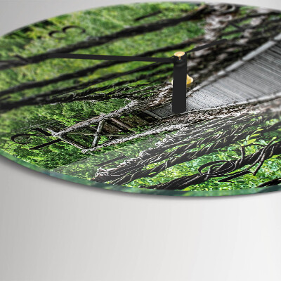 Wanduhr rund Hängebrücke