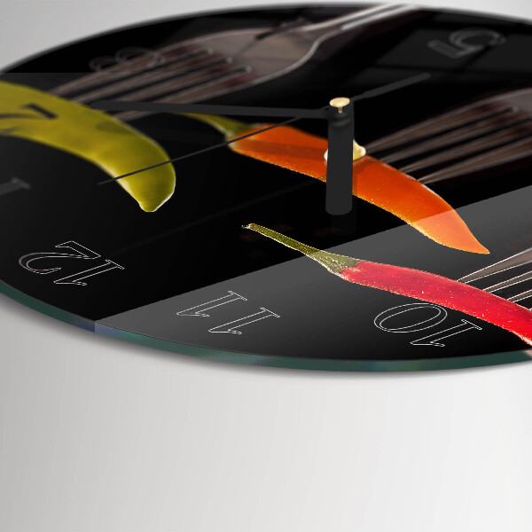 Wanduhr rund Gabel