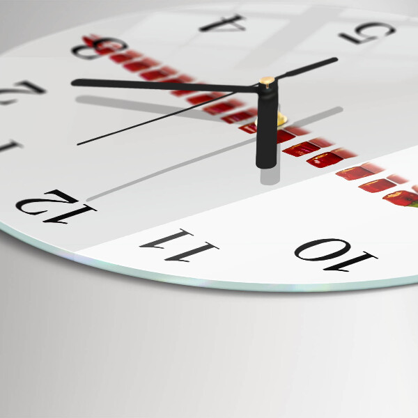 Wanduhr rund Chili-Pfeffer