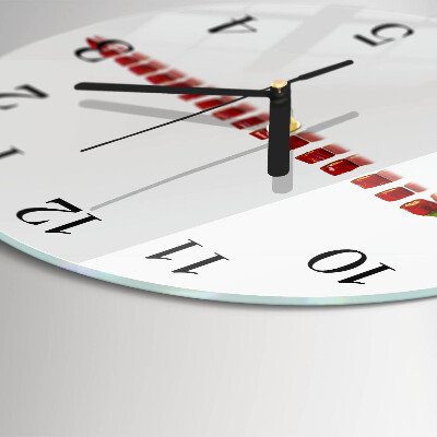 Wanduhr rund Chili-Pfeffer