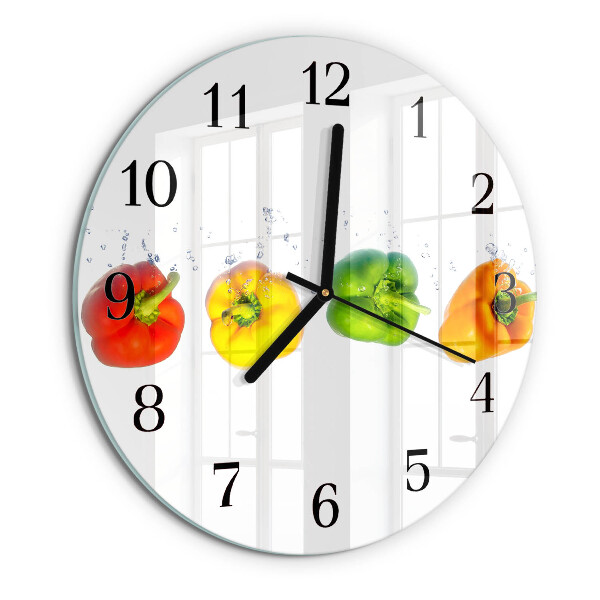 Wanduhr rund Pfeffer