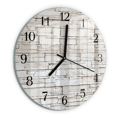 Wanduhr rund Klinker