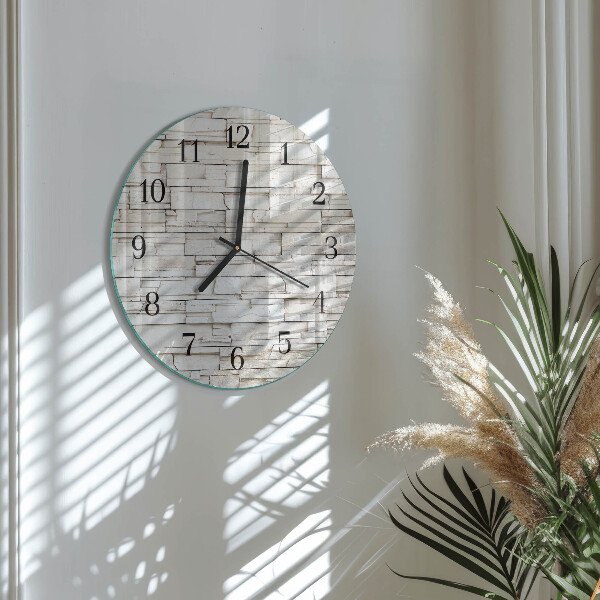 Wanduhr rund Klinker