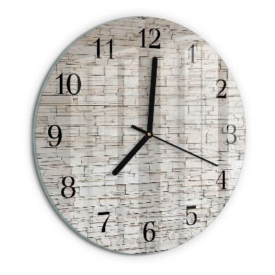 Wanduhr rund Klinker