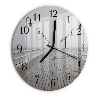 Wanduhr rund Pier