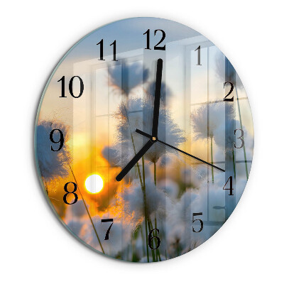 Wanduhr rund Baumwolle