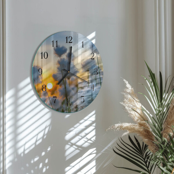 Wanduhr rund Baumwolle