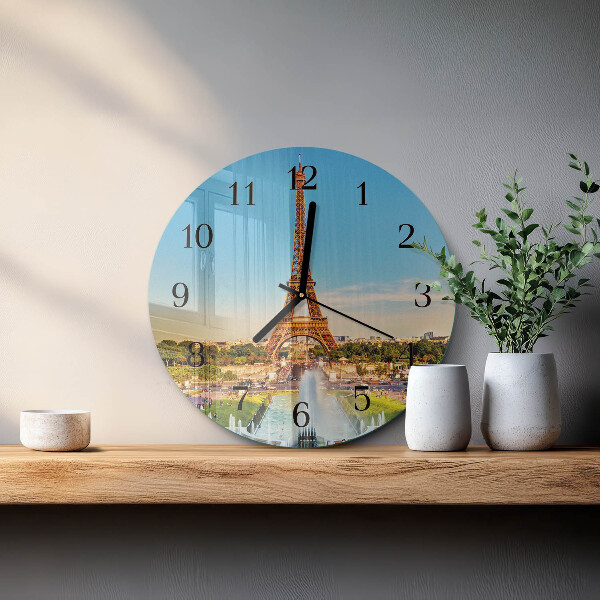 Wanduhr rund Paris