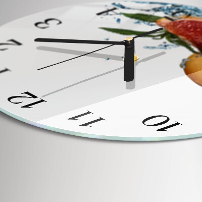 Wanduhr rund Grapefruit