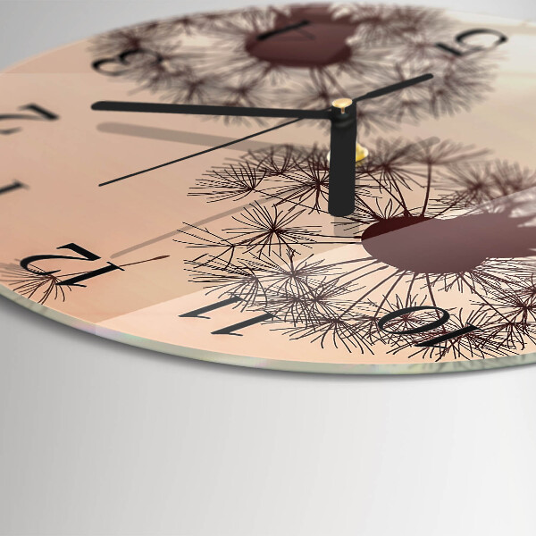 Wanduhr rund Löwenzahn