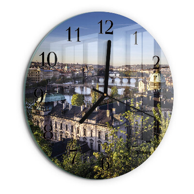 Wanduhr rund Prag