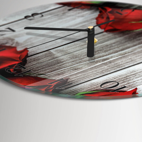 Wanduhr rund Rosentabletten