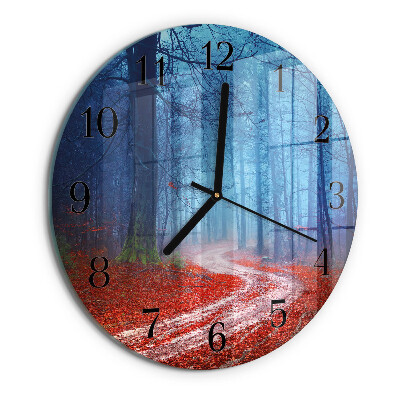 Wanduhr rund Waldweg