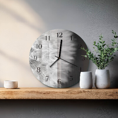 Wanduhr rund Löwenzahn