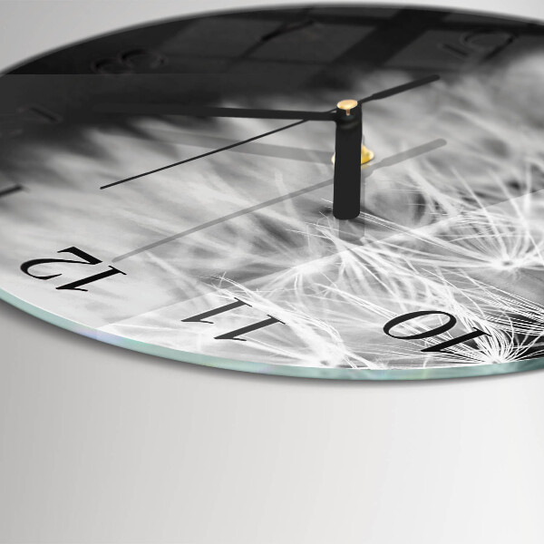 Wanduhr rund Löwenzahn