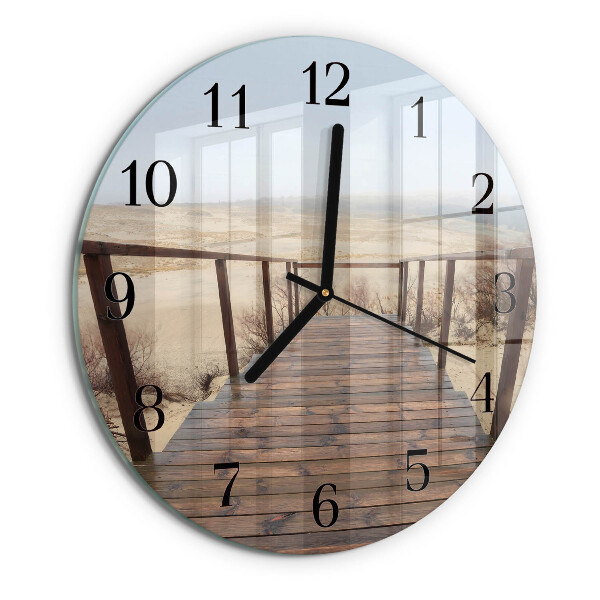 Wanduhr rund Pier