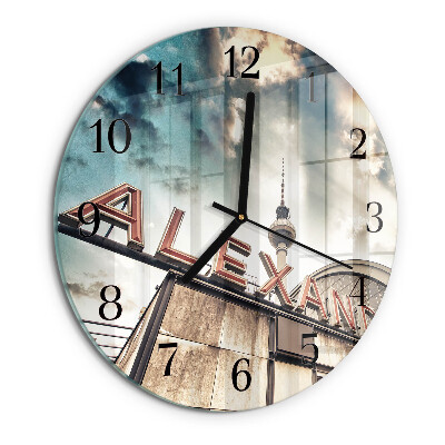 Wanduhr rund Alexanderplatz