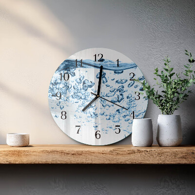 Wanduhr rund Wasser