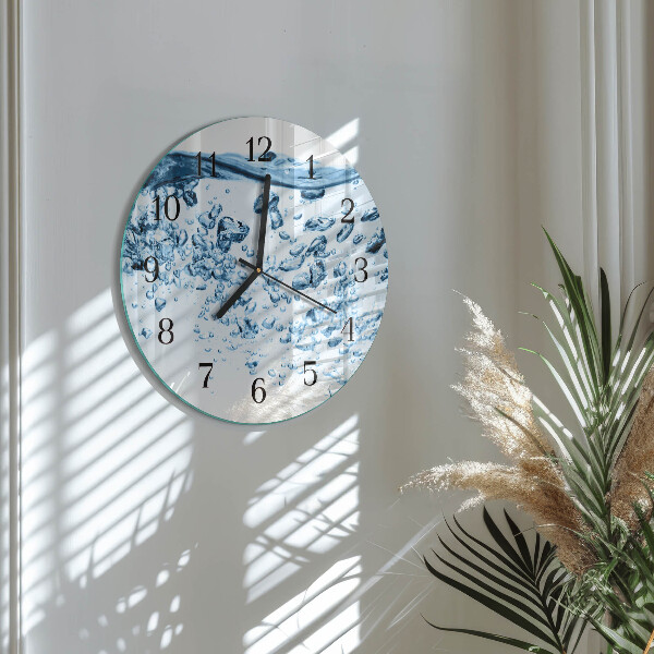 Wanduhr rund Wasser