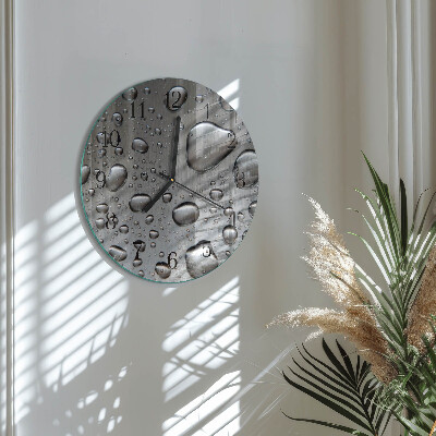 Wanduhr rund Tropfen