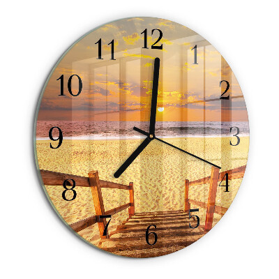 Wanduhr rund Strandbrücke