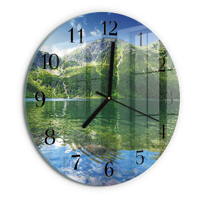 Wanduhr rund Bergsee