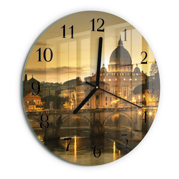 Wanduhr rund Basilika