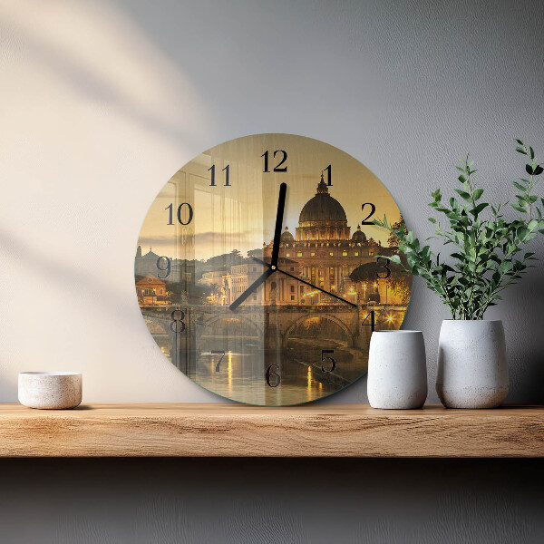 Wanduhr rund Basilika