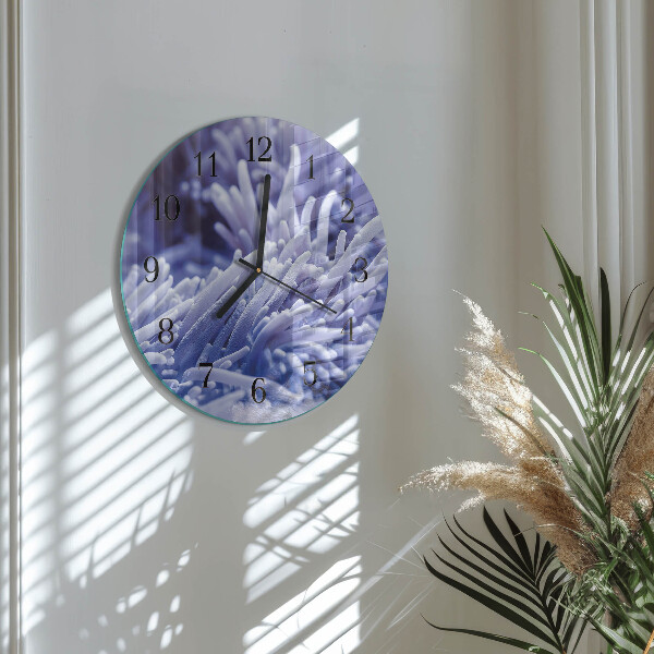 Wanduhr rund Anemone