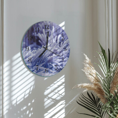 Wanduhr rund Anemone