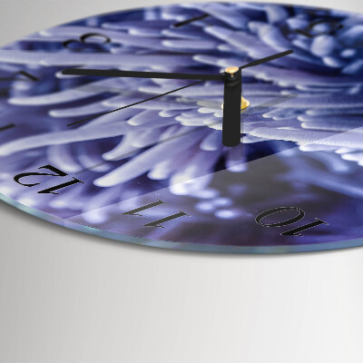 Wanduhr rund Anemone