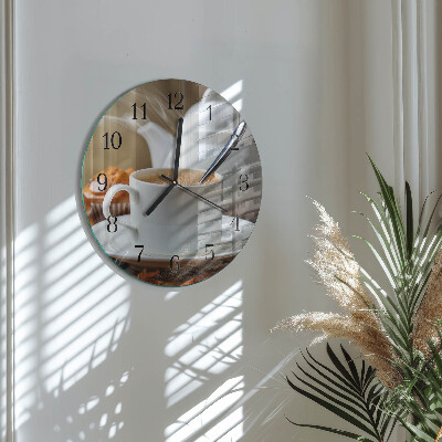Wanduhr rund Tasse