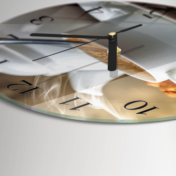 Wanduhr rund Tasse
