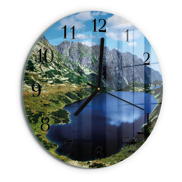 Wanduhr rund Morskie Oko