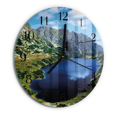 Wanduhr rund Morskie Oko