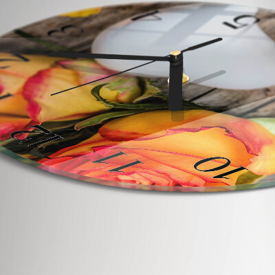 Wanduhr rund Herz