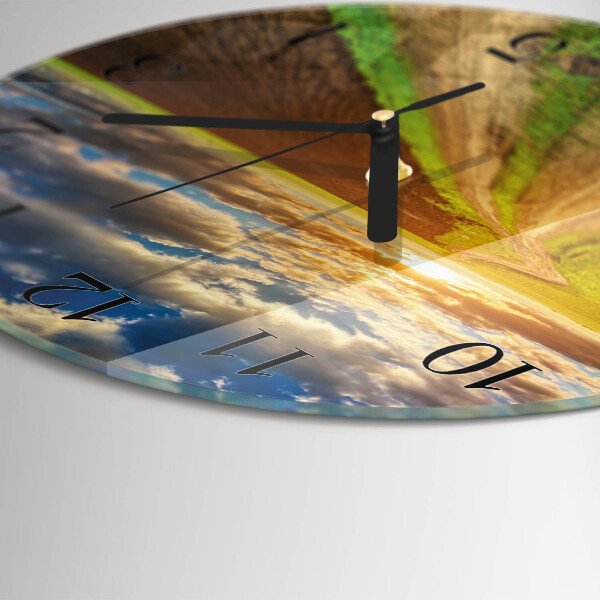 Wanduhr rund Feld