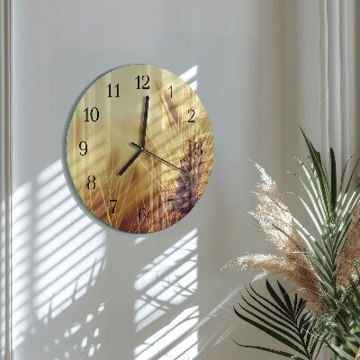 Wanduhr rund Getreide