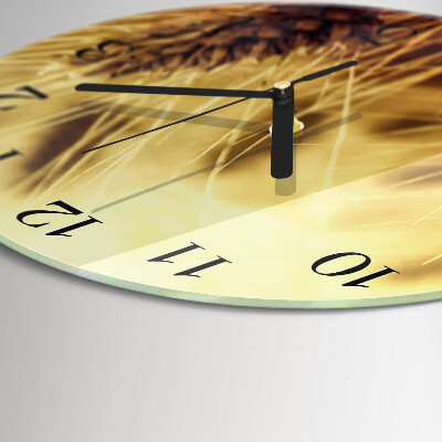 Wanduhr rund Getreide
