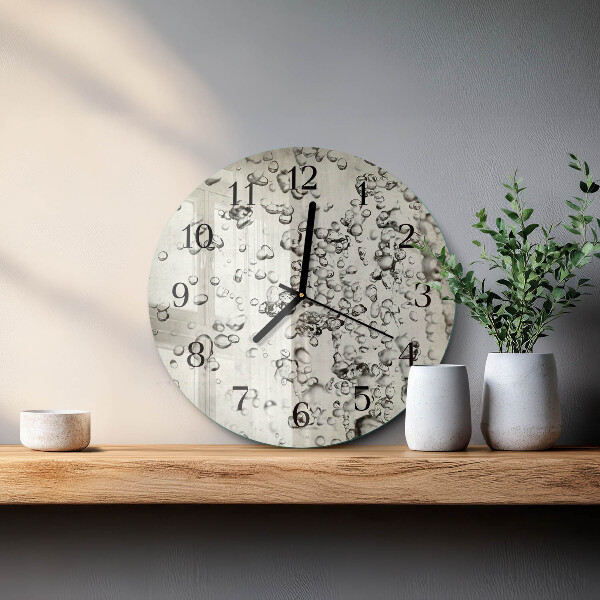 Wanduhr rund Tropfen