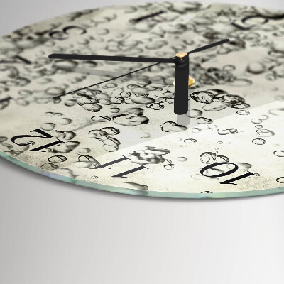 Wanduhr rund Tropfen