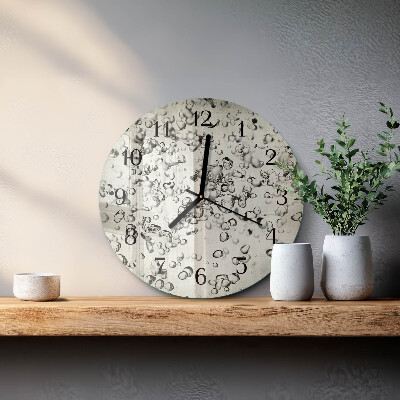 Wanduhr rund Tropfen