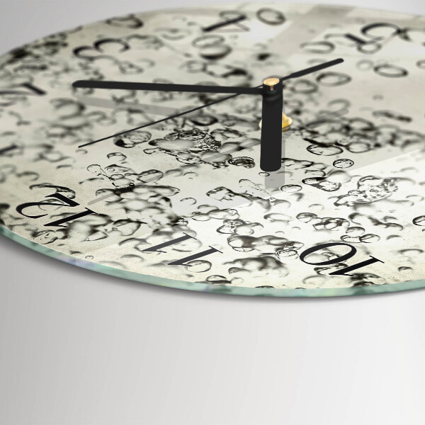 Wanduhr rund Tropfen