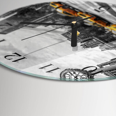 Wanduhr rund Taxi