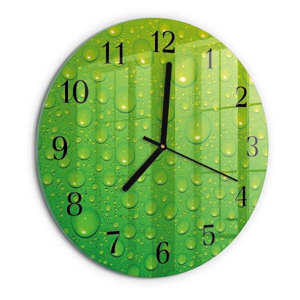 Wanduhr rund Tropfen
