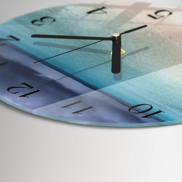 Wanduhr rund Strand