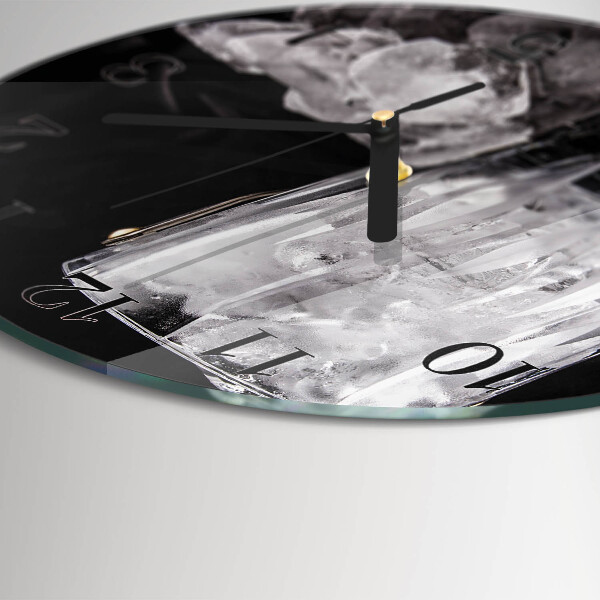 Wanduhr rund Eis